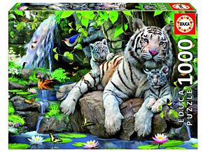 Educa Puzzle 1000 White Tigers of Bengal