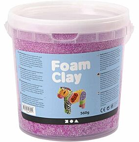 Paarse foam clay