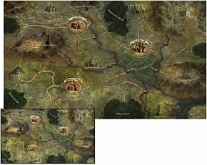 Folklore The Affliction Oversized cloth world map (GreenBrier Games)